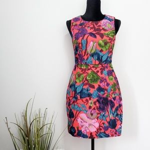 J. Crew Shift Dress Floral Pink